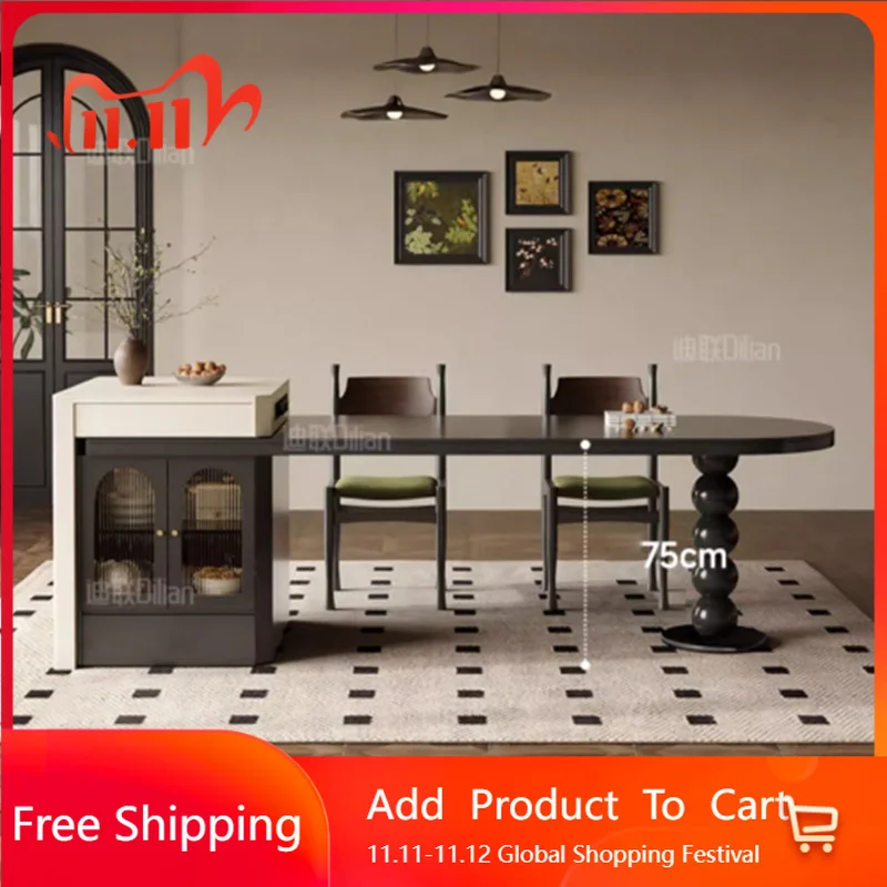 

Обеденный стол для учебы в скандинавском стиле, роскошный выдвижной деревянный обеденный стол середины века, дизайнерский письменный офис, мебель для дома Mesas De Jantar