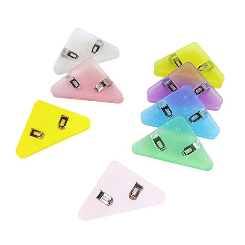 Clip triangolare multifunzione Clip angolare ad angolo retto impedisce al libro di arricciare l'angolo della carta reattiva per studenti