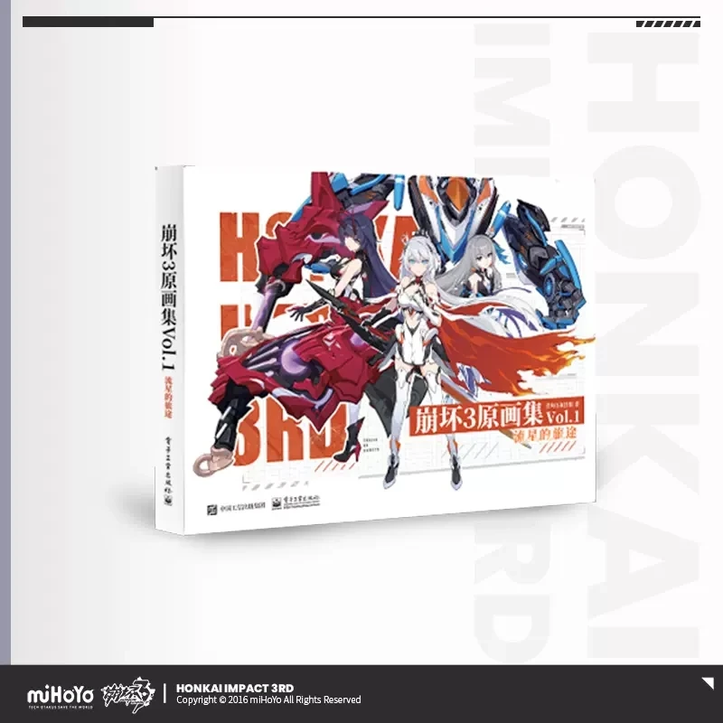 MiHoYo/Honkai Impact 3 Koleksi Seni Asli Game Resmi Meteor 'S Journey Kiana Periferal Aksesoris Koleksi Anime Panas Baru