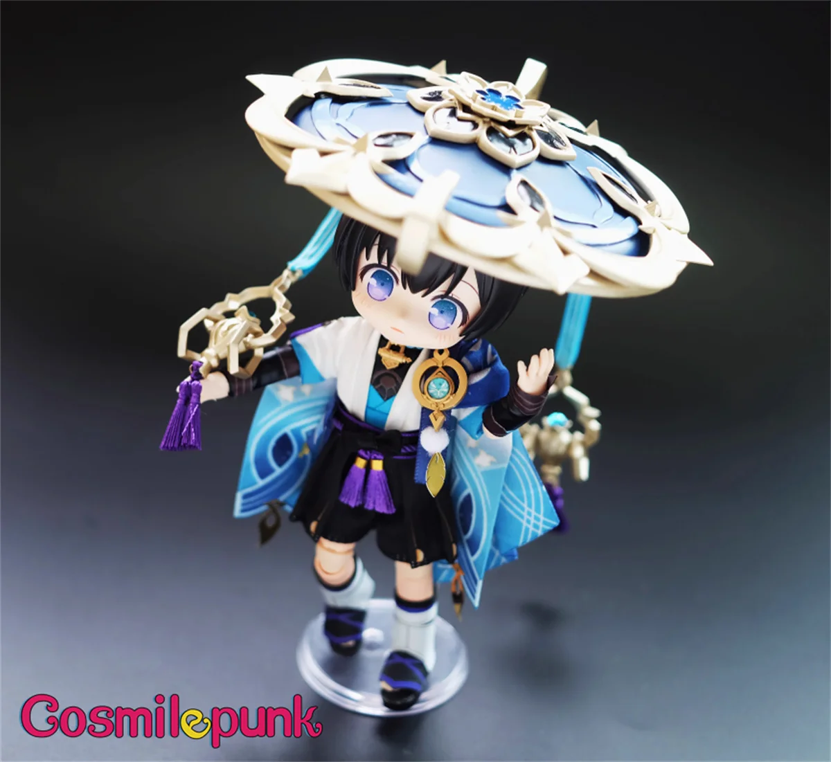 

Game Genshin Impact Kunikuzushi Wanderer Costume for OB11 P10 Clothes Clothing Wind Anime Cosplay Cute Props Fan Gift