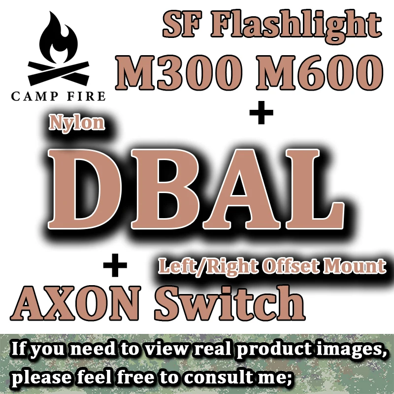 

DBAL A2 Surefir UHP M300A M600C Flashlight AXON Dual Control Function Switch Left/Right Offset Mount with Storage Box Suit