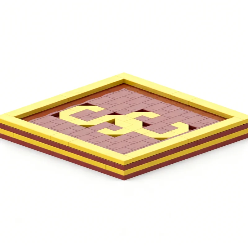 123 peças MOC Gear Houseware University Southern California Coaster, Blocos de Montar de Arquitetura, Presentes de Natal, Ideia de Brinquedo