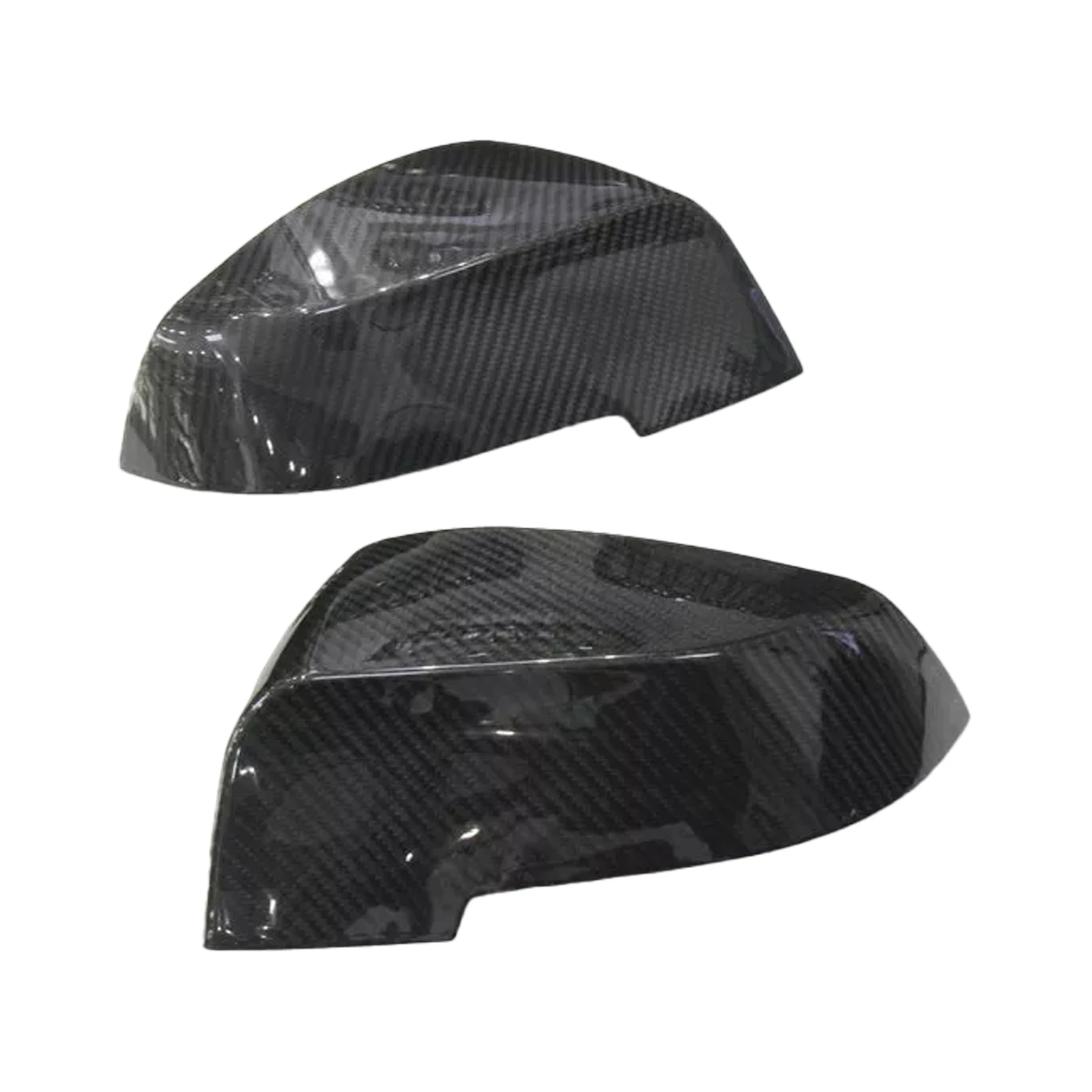 Carbon Fiber Side View Mirror Cover Caps Compatible for BMW F10 F18 F07 F12 F13 F01 F02 2013-2017 2PCS L+R Side