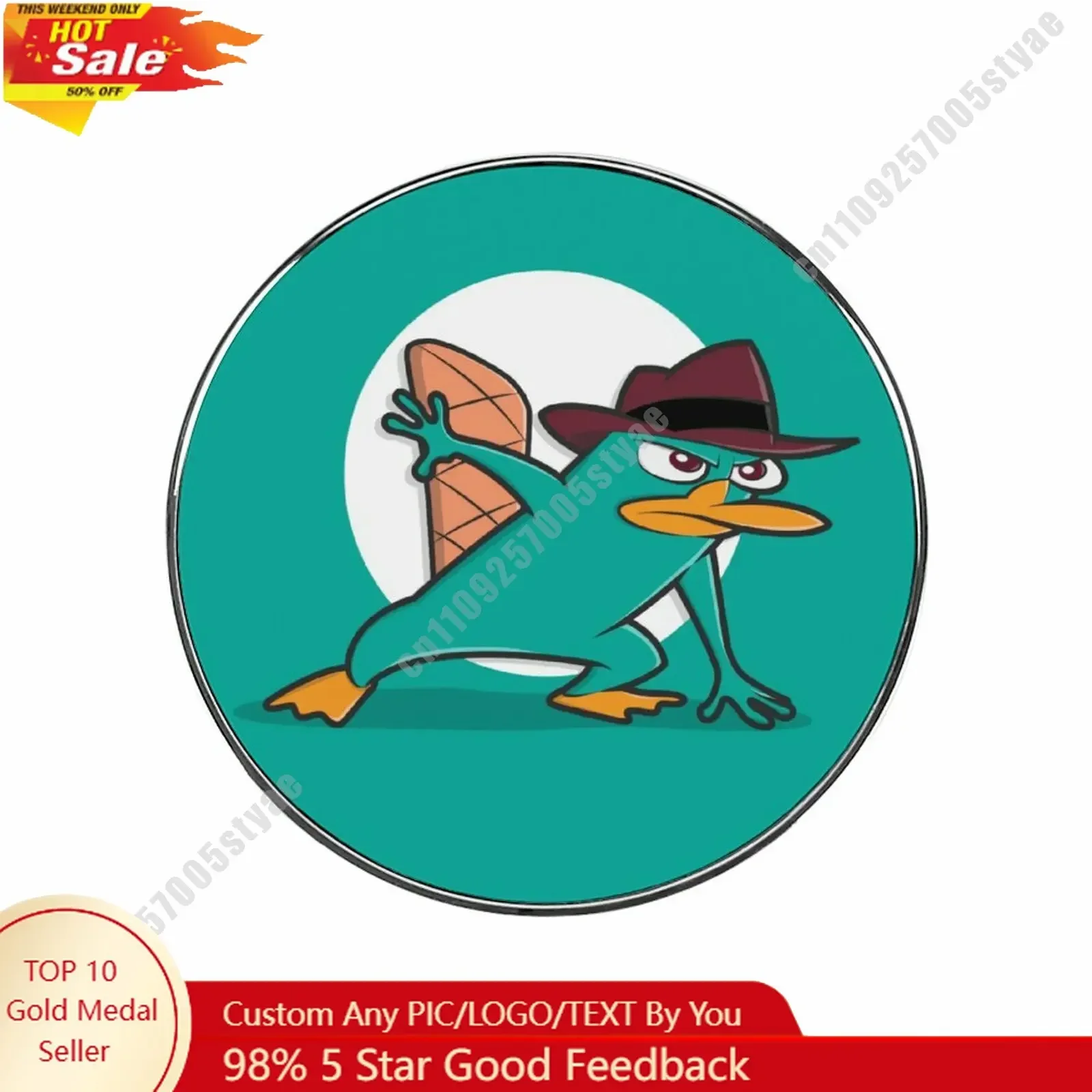 

Perry Platypus Refrigerator Magnets Disney Themed Creative Custom Design Personalize Your Photo Text Cartoon Toy Home Decoration