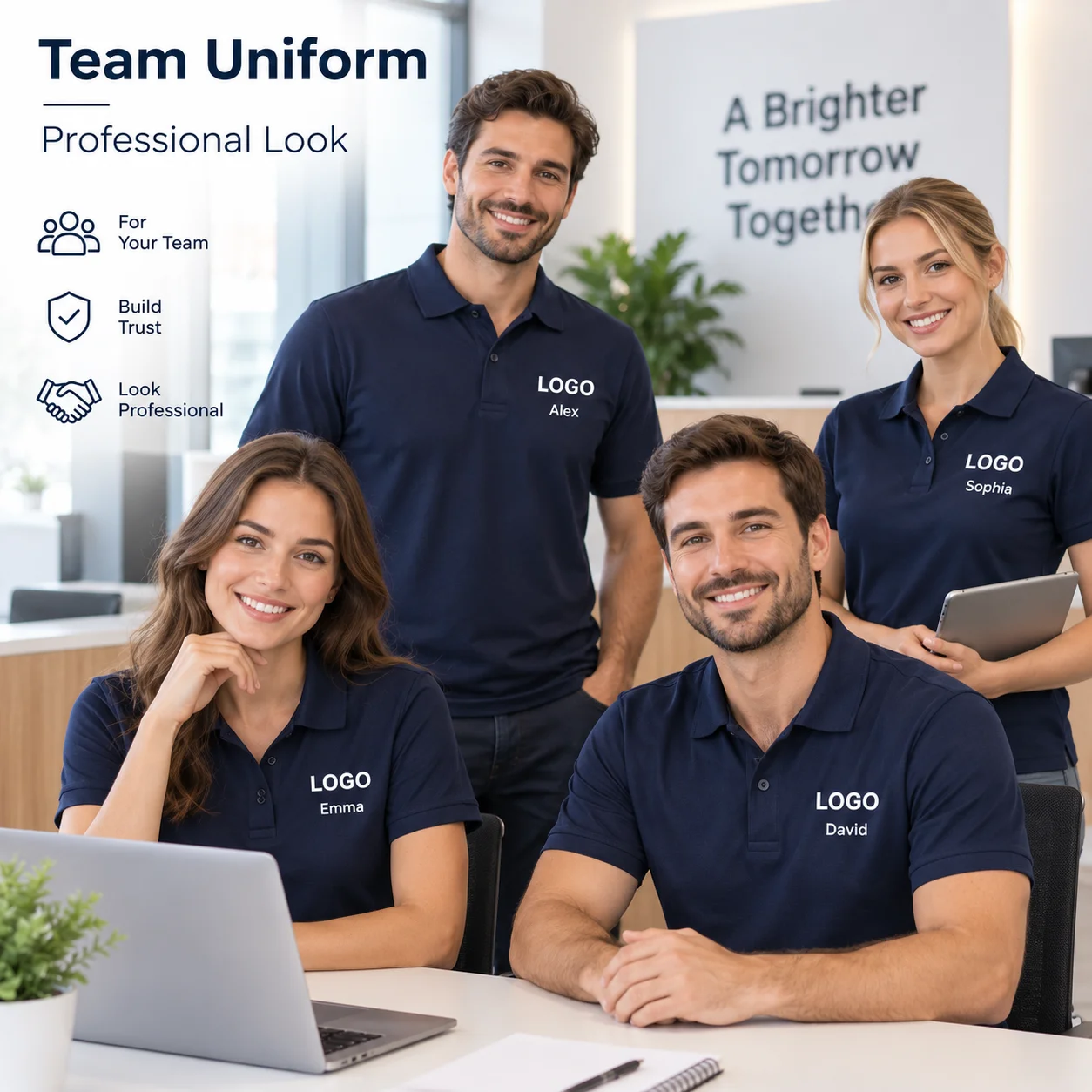 3PCS Custom Polo Shirt Personalized Logo Name Printing Men Women Short Sleeve Workwear Team Uniform Business Casual Golf Shirt