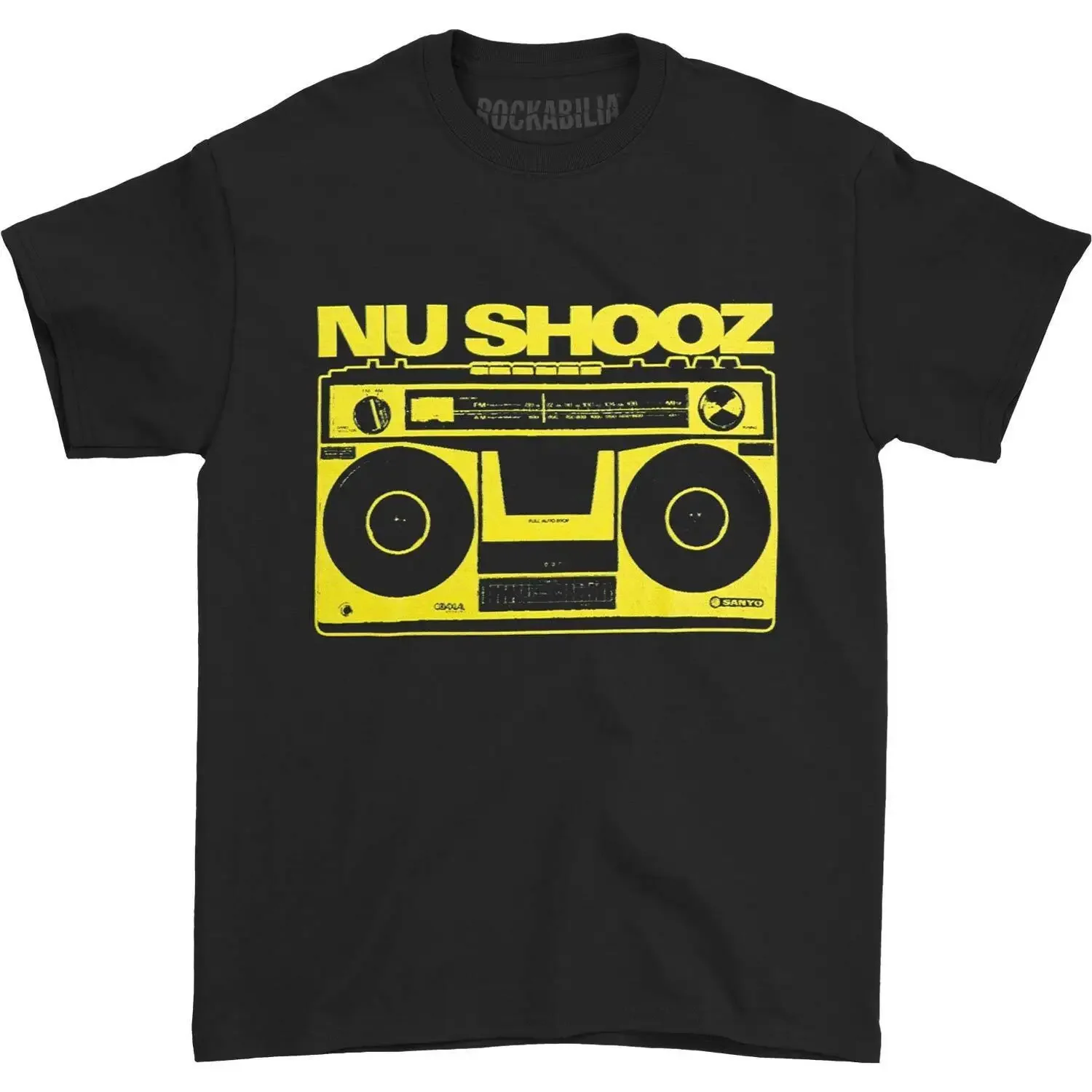 Men'S Nu Shooz Boom Box T Shirt Large Black