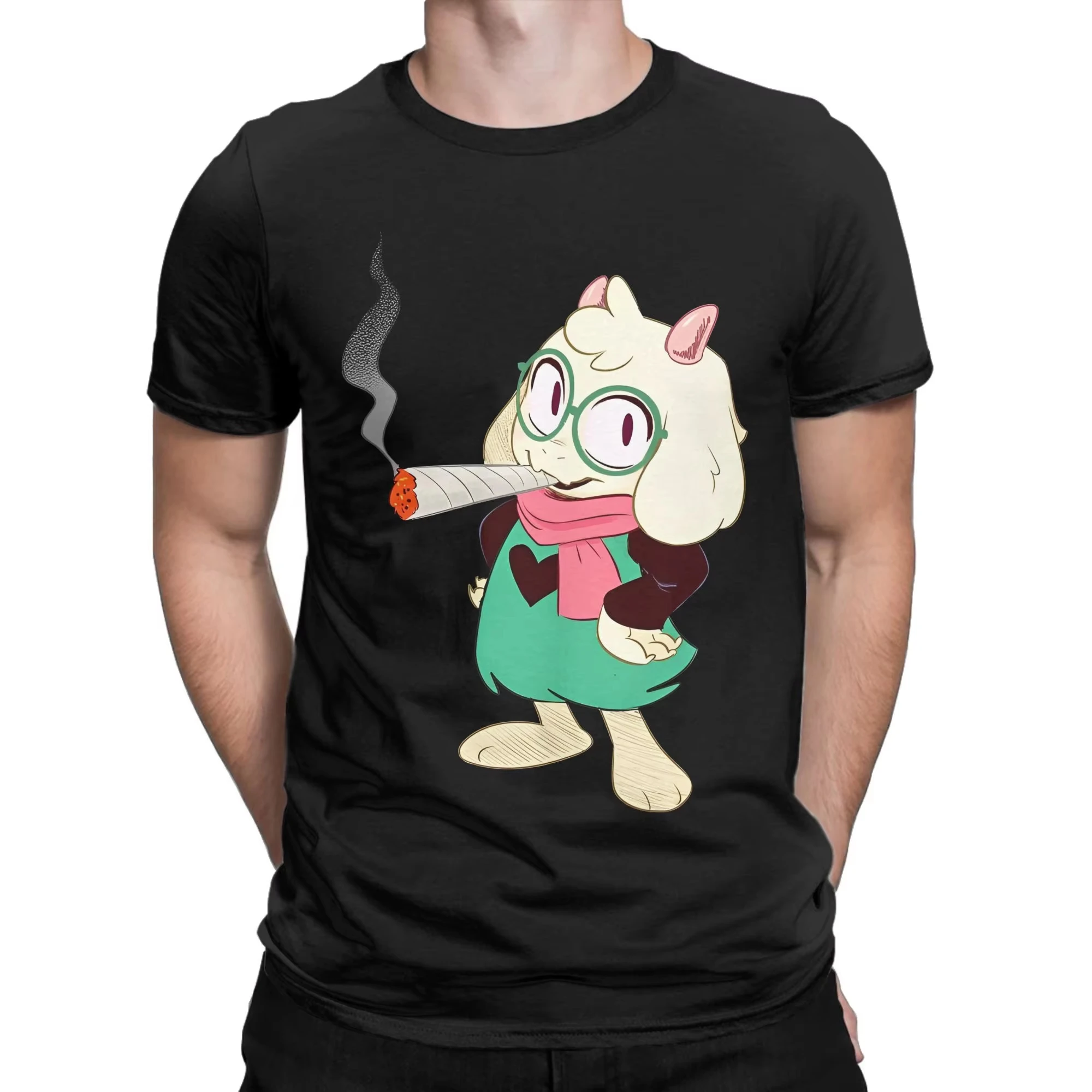 

Лето 2025 г., горячая распродажа, мужская футболка Deltarune с рисунком, забавная хлопковая футболка с короткими рукавами, футболки с круглым вырезом, одежда больших размеров