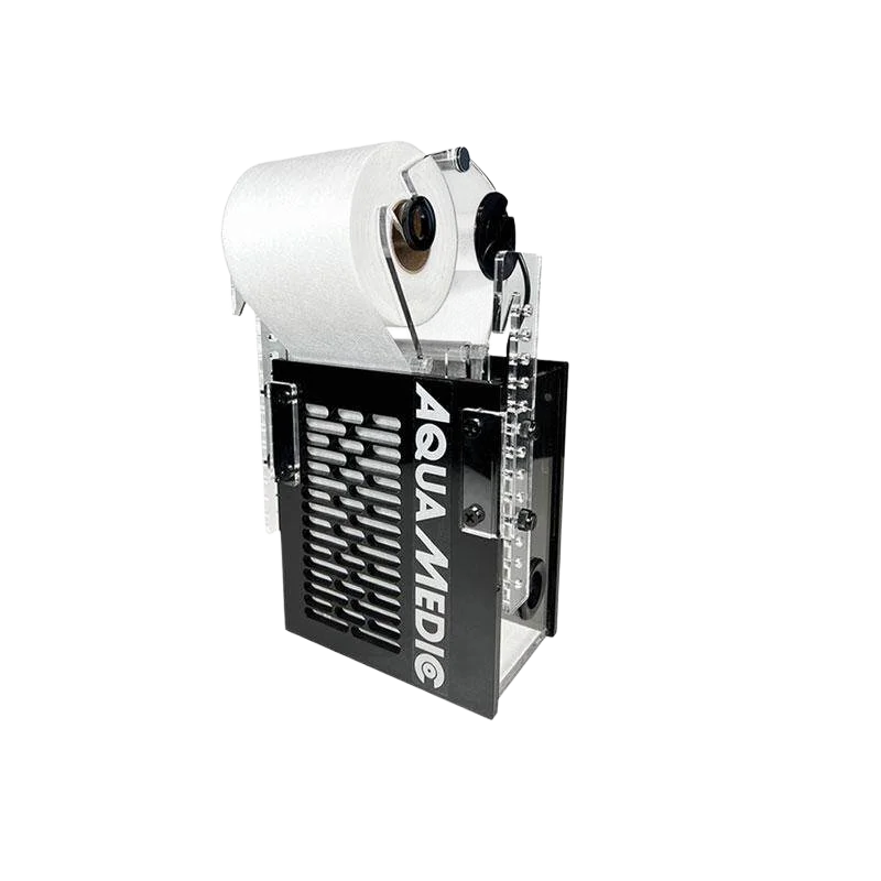 Aqua Medic automatische fleecefilterrol, filterdoek voor koraalakvaria, automatische filterrolmachine voor zoutwaterreefakvaria.