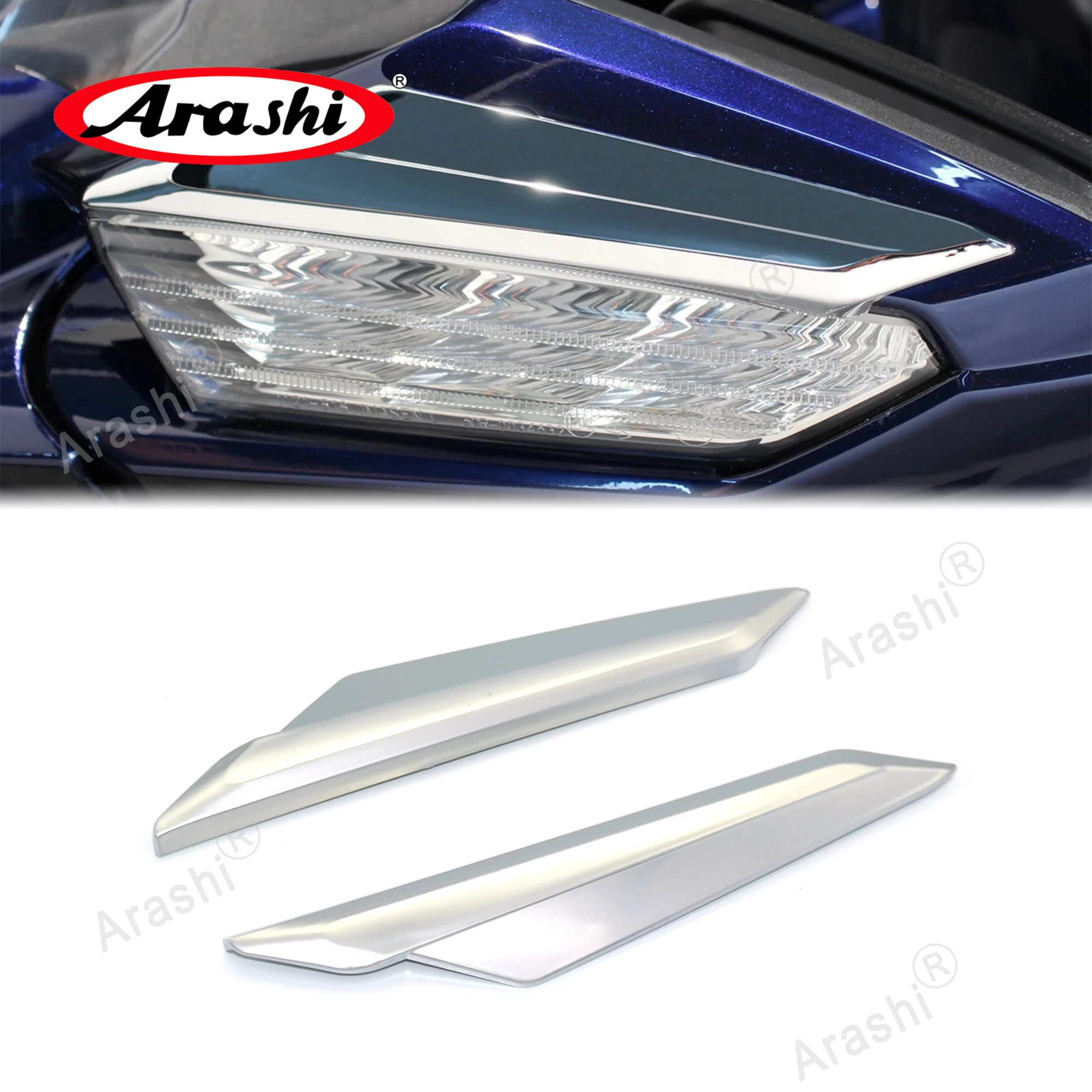 ARASHI Chrome Mirror Accents For HONDA Goldwing 2018 2019 2020 2021 2022 2023 GL 1800 Gold Wing Gen3 Gen 3 Frame Sticker Trim