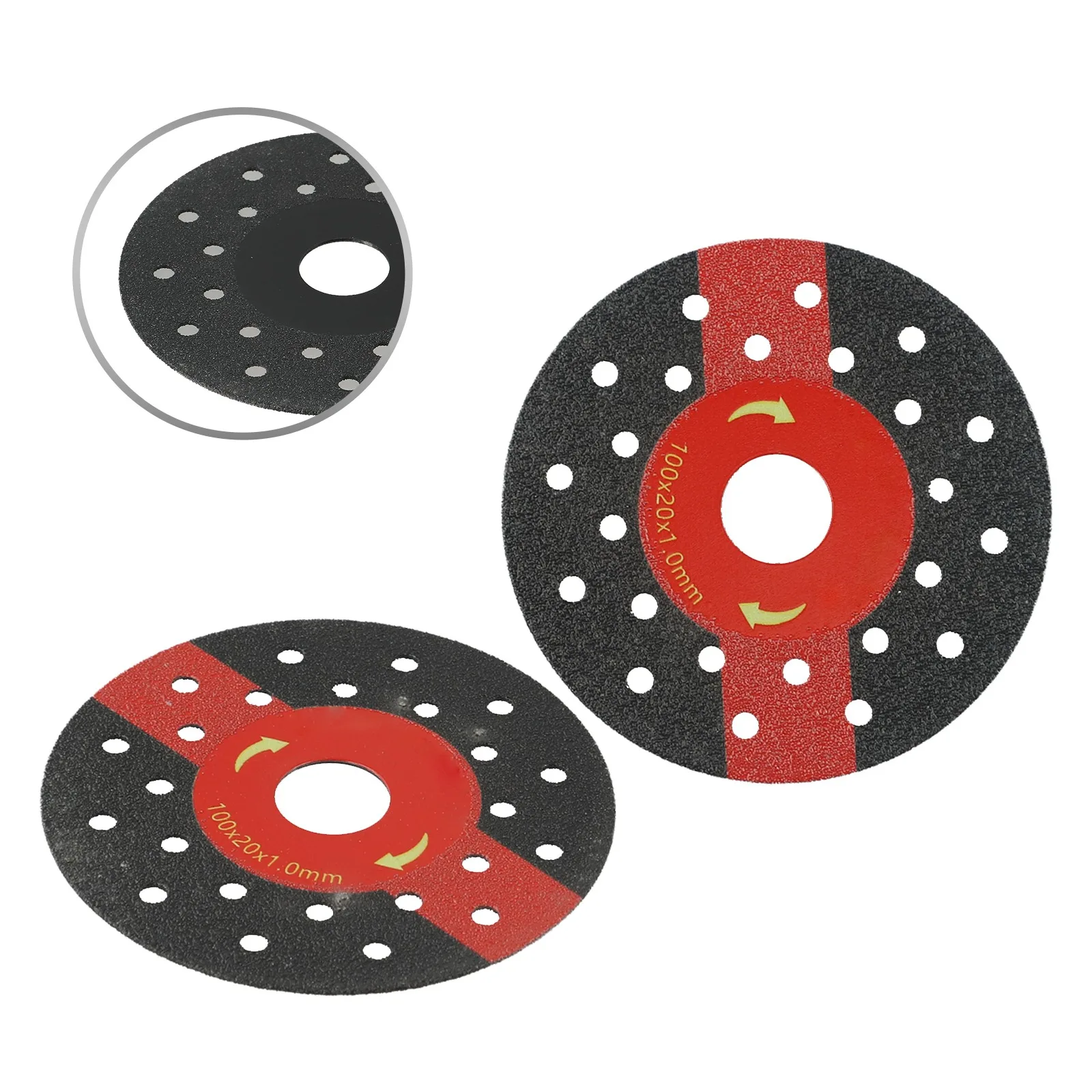 2pcs Cutting Blade For Stone Ceramic Porous Widened Rock Slabs Cutting Disc 100mm Slate Flat Grinding Cutting Blade