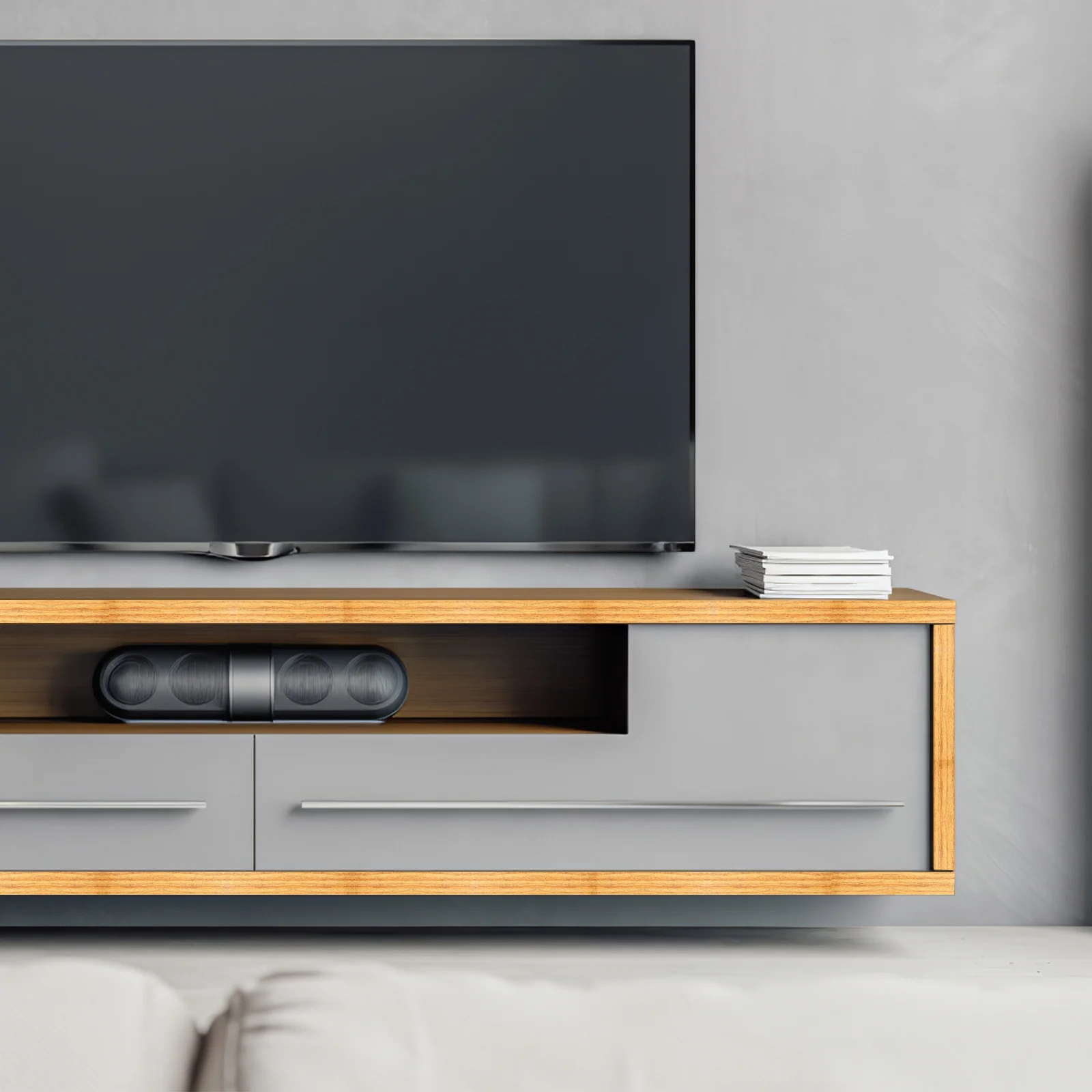 

2Pcs Wood Grain Tape Roll for Furniture Repair Skirting Renovation Easy to Use Durable Pe Opp Material Adhesive Strips