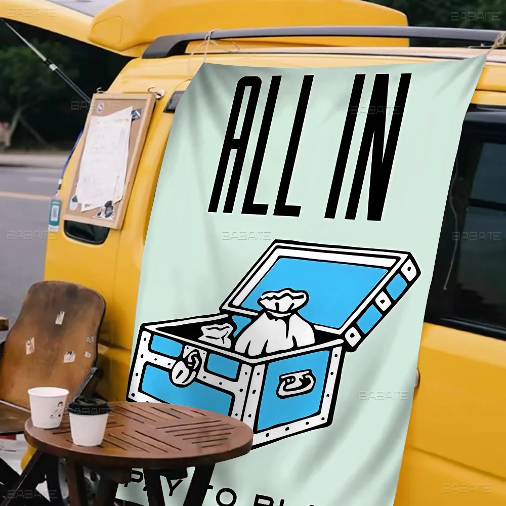 独占億万長者のドル旗、大きなサイズ、面白い誕生日パーティーの装飾バナーパターン