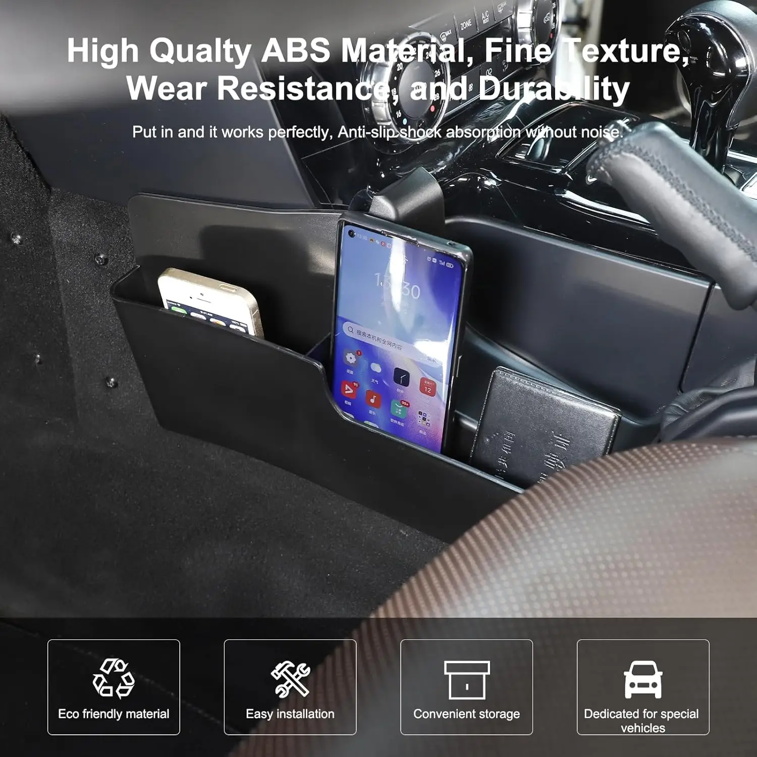 

1PCS ABS Car Central Console Handbrake Storage Box For Mercedes-Benz G-Class W463 2004-2018 Interior Stowing Tidy Accessories