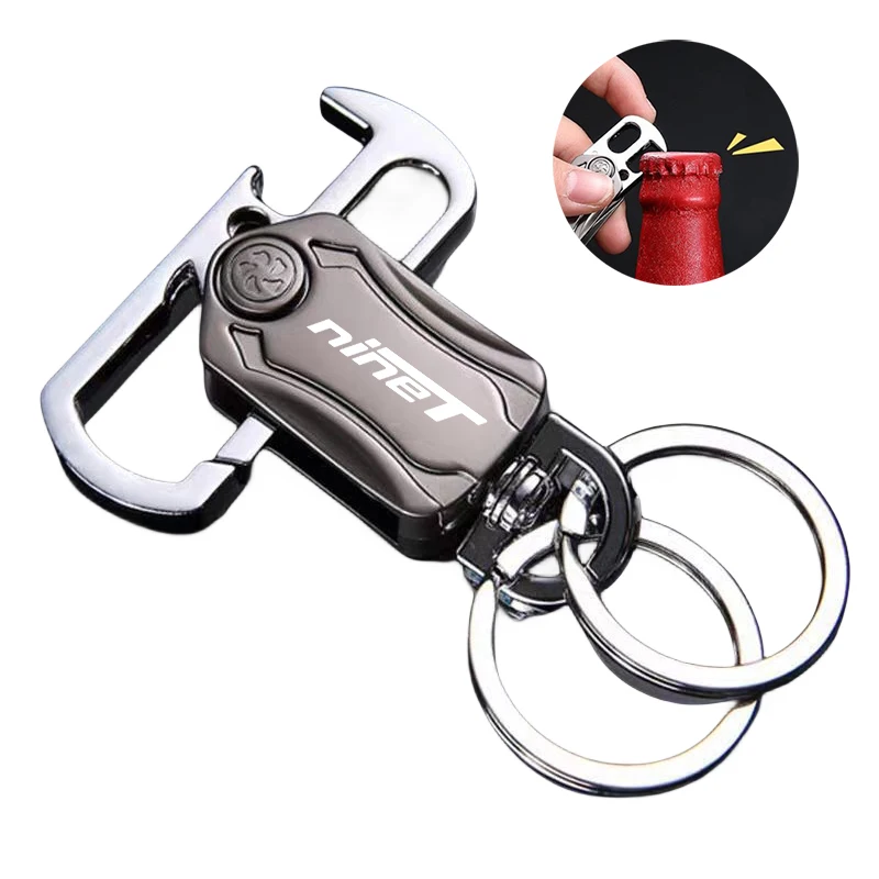 

Bottle Opener Keyring MultiFunction Keychain Fingertip Gyro Spiner Gyro Anxiety Relief Portable For BMW R Nine T NineT R9T Pure