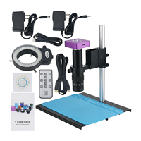 HAYEAR 4K 51MP Industrial Microscope Camera High-Difinition Camera 180X C-Mount Lens Working Pad for PCB Phone Repair