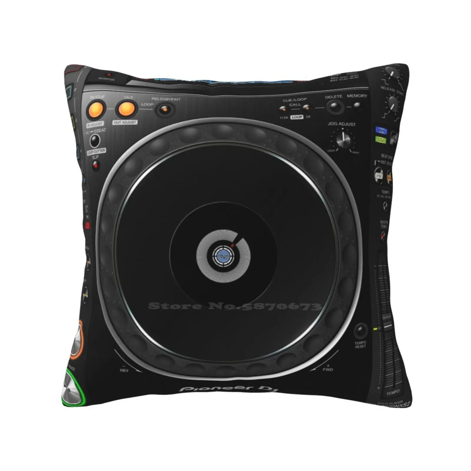 Dj Cd Multi Media Player Pillows Case Bedroom Home Decoration Pioneer Dj Cdj Nxs2