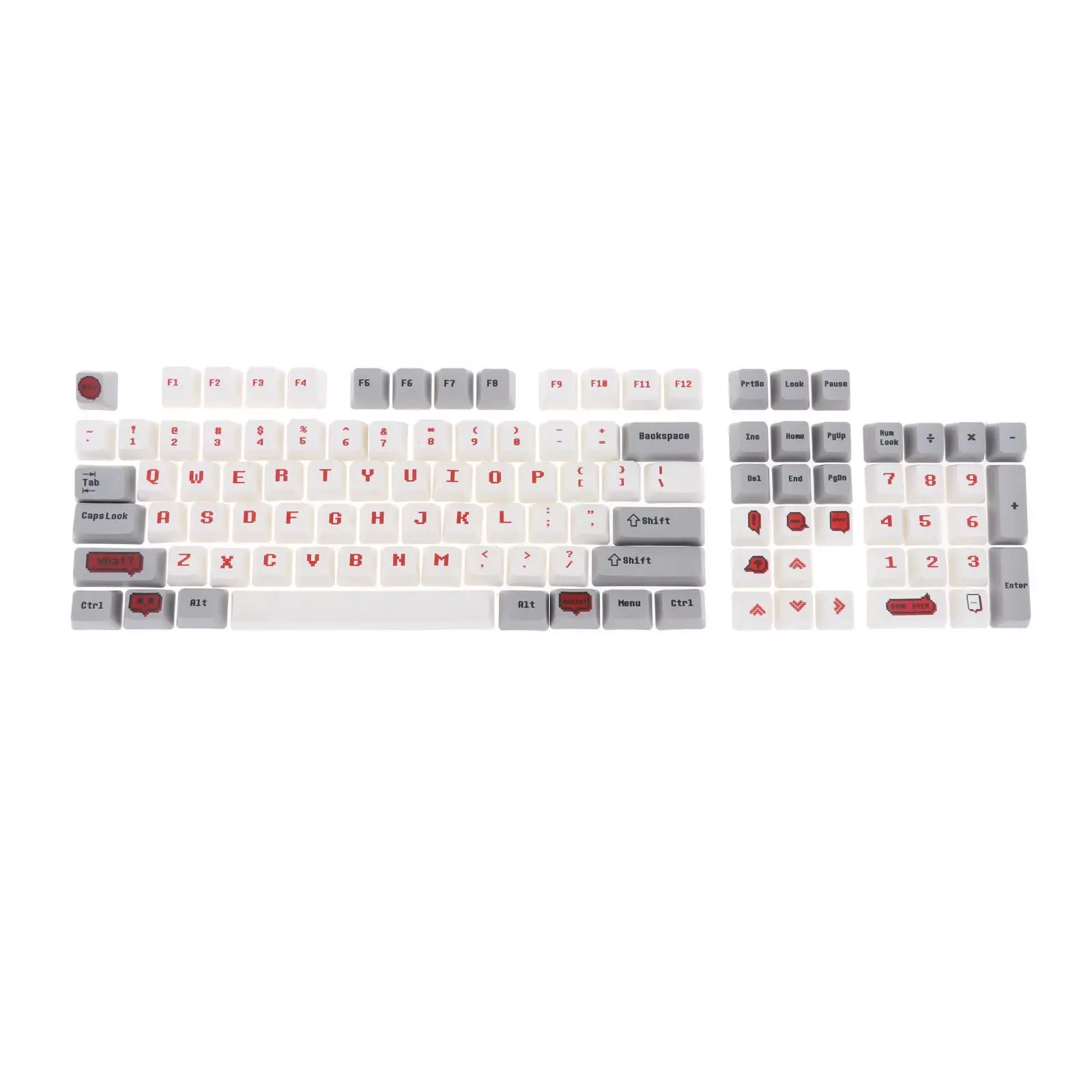 Mechanical Keyboard 108 Keys PBT Keycap Set Dye Sub Japanese Profile Custom Key Caps for Game and Work Station