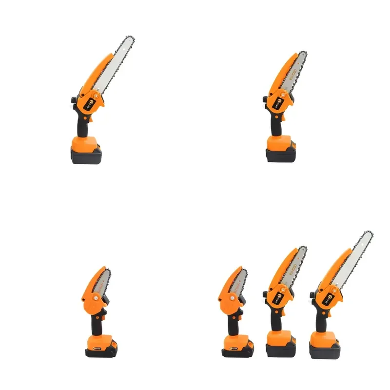 

【CHIMU HOME】 Cordless Lithium Battery Powered Chainsaw 4 Inch Bar for Garden Pruning and Branch Cutting