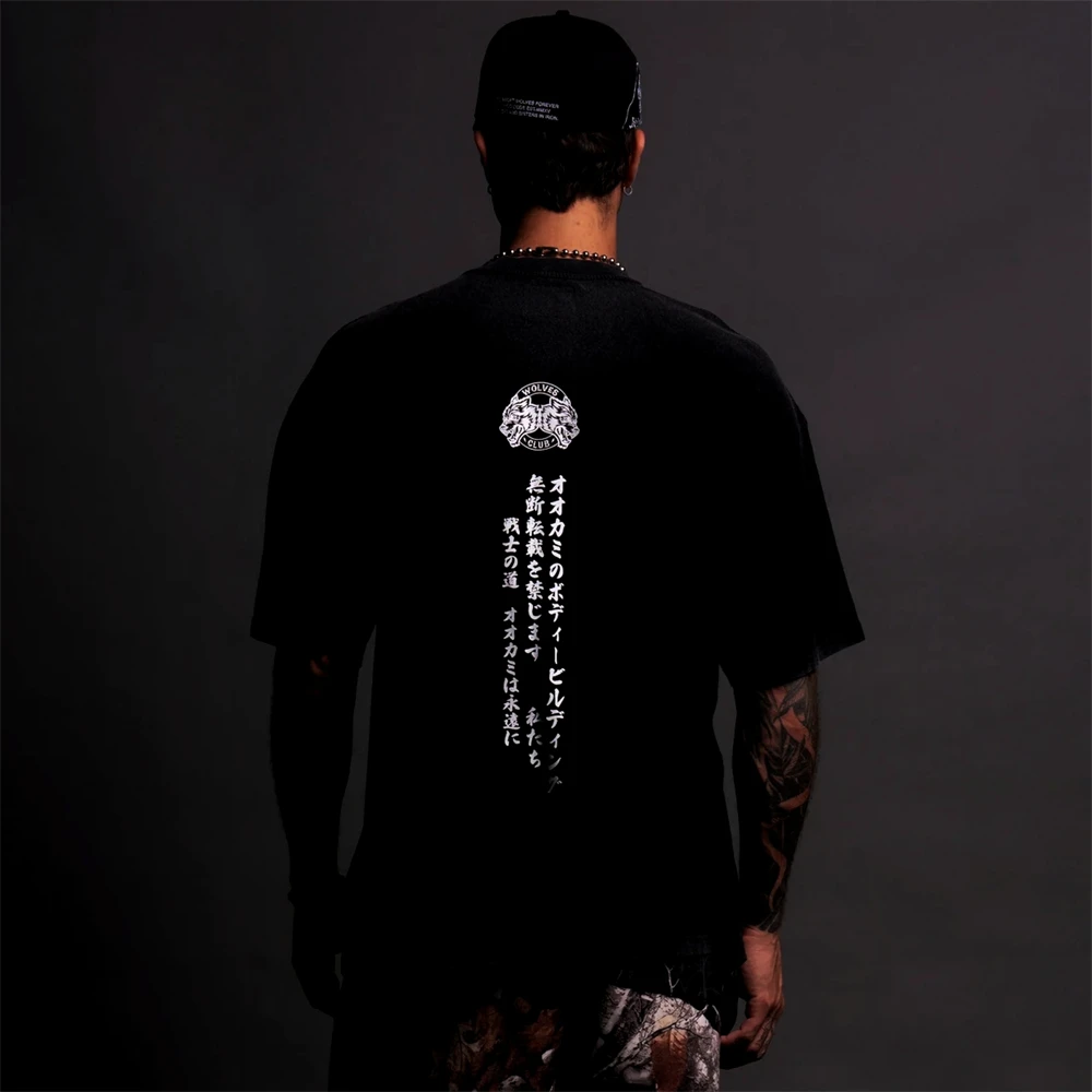 الذئاب 2025 حجم الولايات المتحدة الرجال رسالة بسيطة طباعة القطن تي شيرت الرجال تي شيرت الهيب هوب بلايز عادية تيز الصيف خمر تي شيرت بلايز