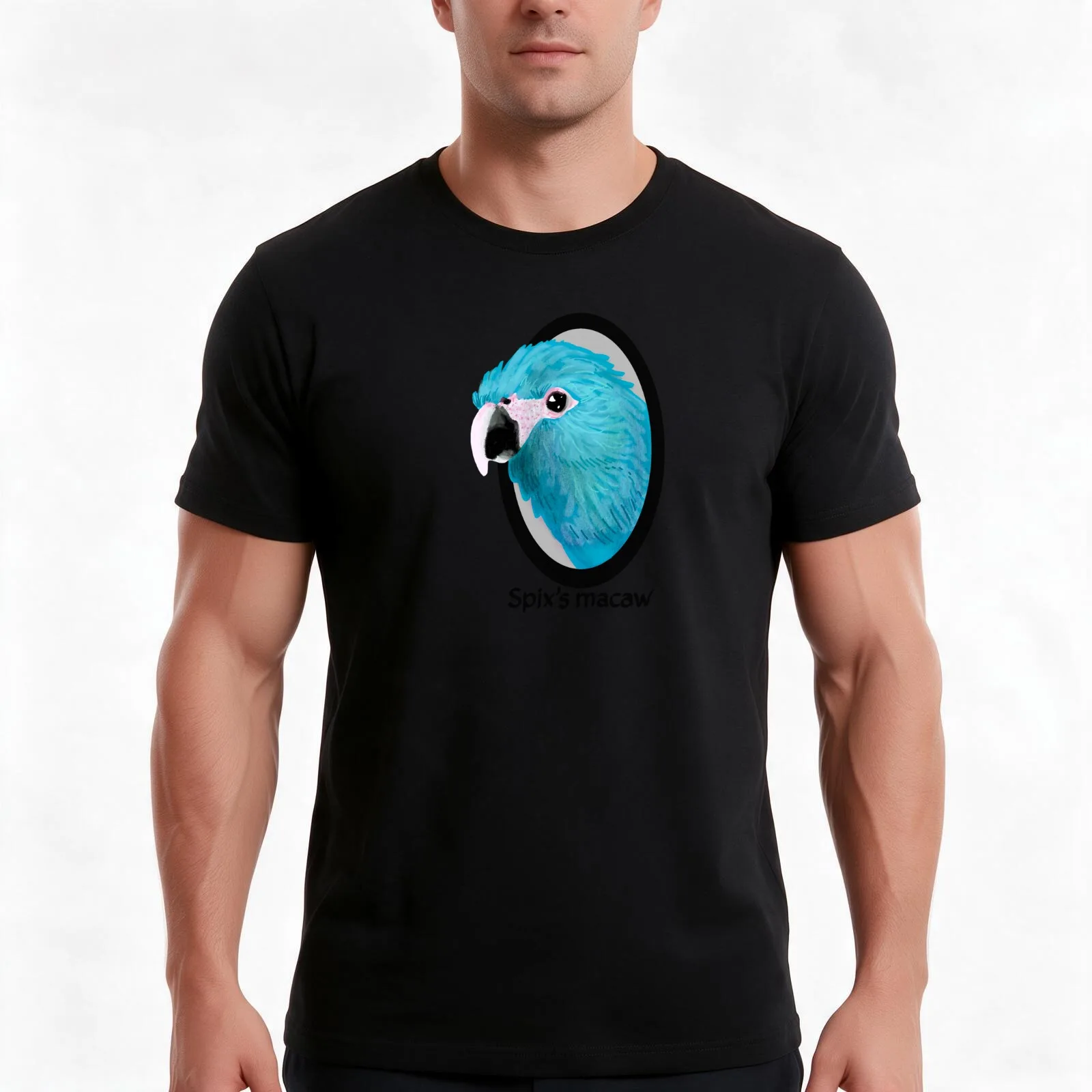 Spix's macaw Men T Shirt t shirt men 100% cotton luxury brand