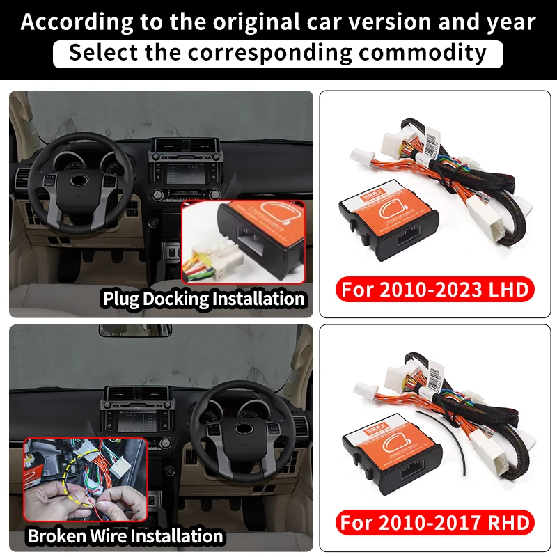 For Toyota Land Cruiser Prado 150 LC150 Interior Modification Accessories FJ150 Upgrade Rearview Mirror Automatic Folding