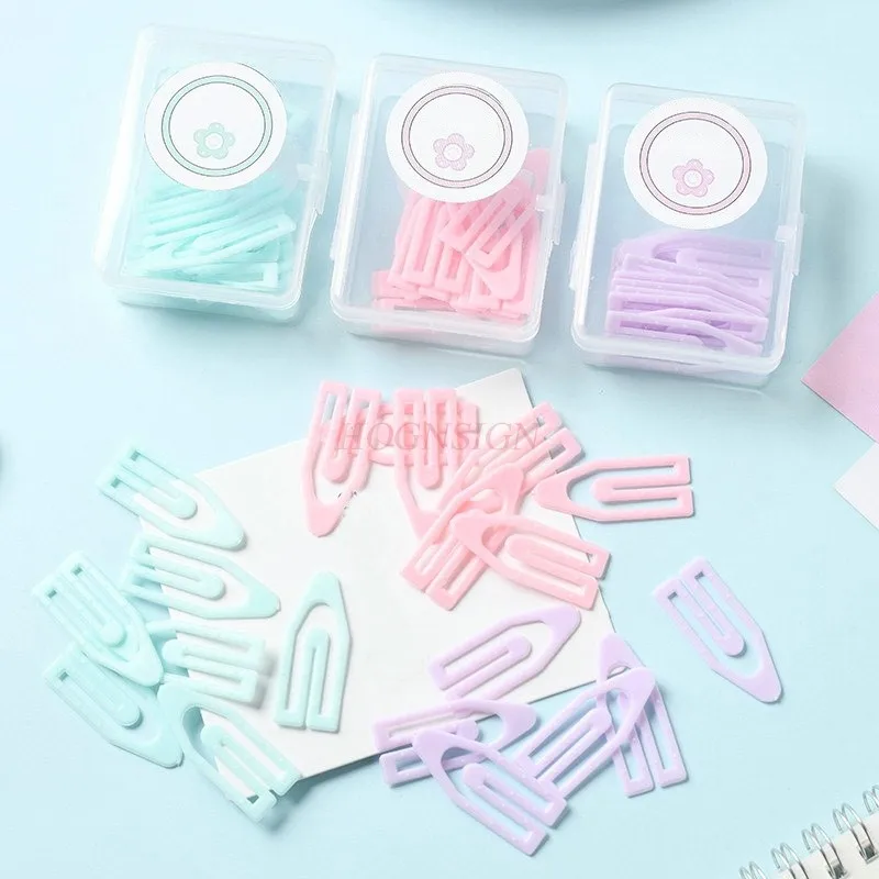 Barco colorido Shaped Paper Clips, Pequenos e Frescos Clips, Papelaria, 20pcs