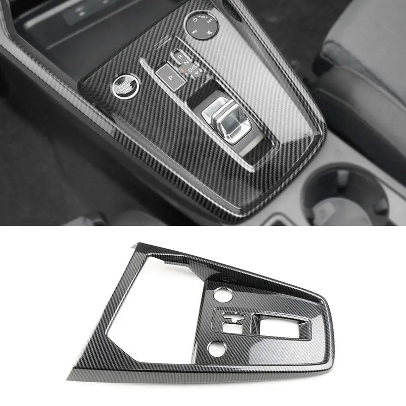 

Center Console Gear Shift Panel Frame Cover Car Carbon Fiber Texture Trim For Audi A3 8Y 2019 2020 2021 LHD Interior Accessories