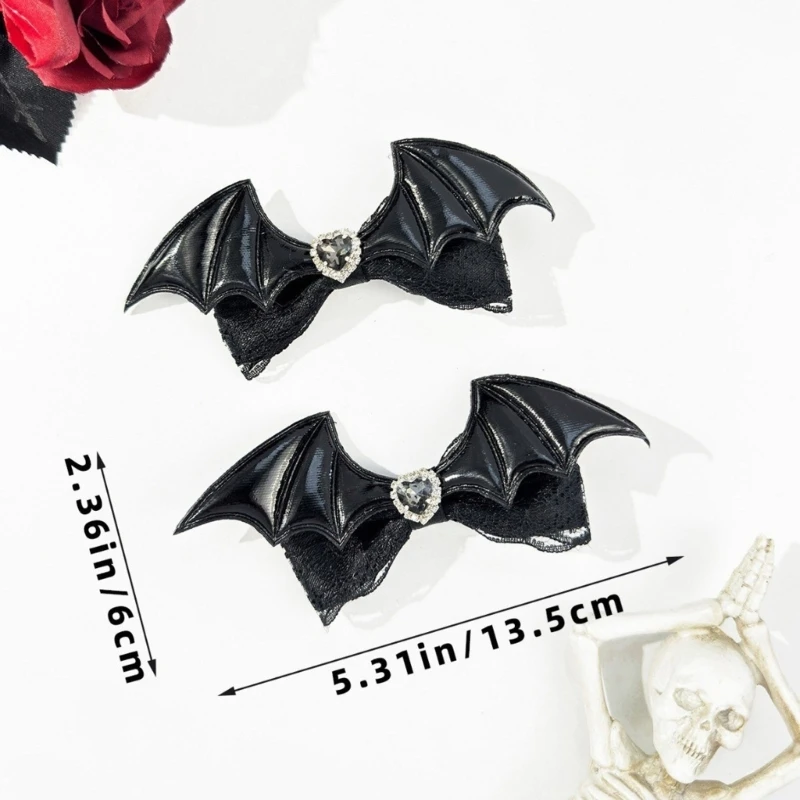 MXMB Cosplay Hair Clip Novelty Evil Wing Hairclip Party Headwear Teens Girl Hairpin