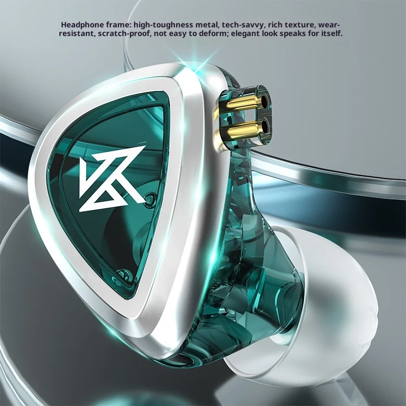 سماعات KZ EDA سماعات أذن باس/متوازنة/مرحلة الدقة داخل الأذن سماعات رأس رياضية مزودة بخاصية إلغاء الضوضاء سماعة HIFI