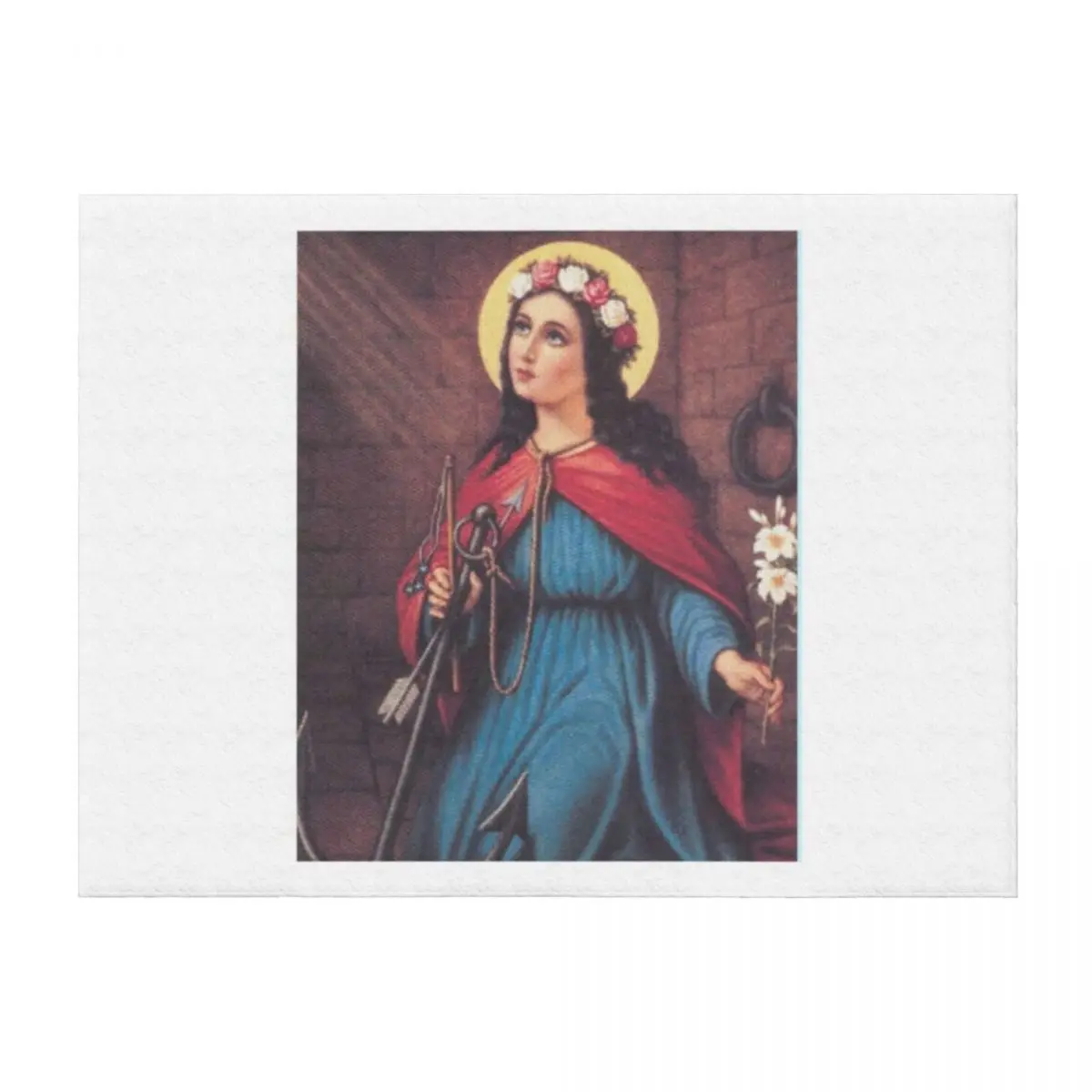 

Saint Philomena Throw Blanket Designers blankets ands Sofas manga Blankets