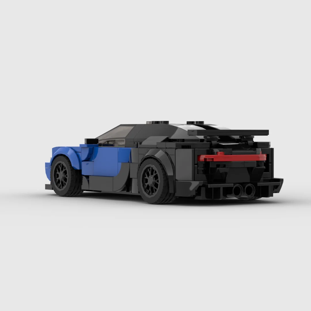 MOC Vision GT Style Racing Car 315PCS 8 Stud Wide Small Bricks Building Blocks Model Assembly Toy Gift view 3