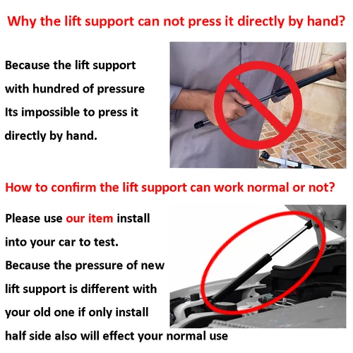 Imagen 2 del producto Resortes de Gas de choque para capó delantero, soporte de elevación para Kia Sorento 2016 2017 2018 2019 2020 81161C5000, 2 unidades