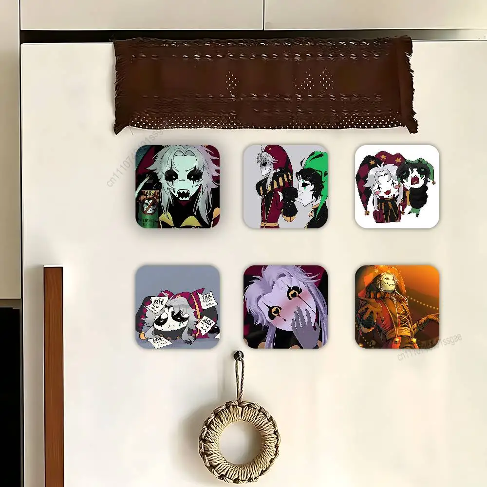 

F-Freak P-Pierrots C-Circus Square Decorative Fridge Magnets for Home Kitchen Office Whiteboard & Locker
