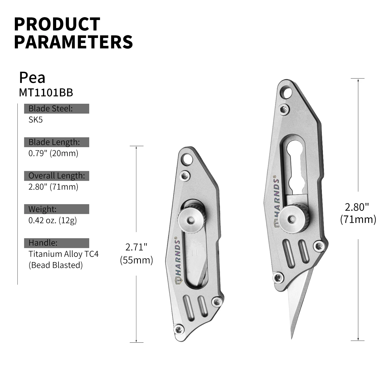 Nóż introligatorski aluminiowy uchwyt tytanowy z 5 sztucznymi stalowe ostrza SK5, nóż do rękodzieła do kartonu, sztuka