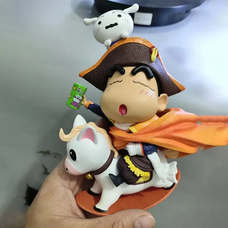 

Аниме фигурки Shin-Chan 16 см, фигурки Crayon Shin-Chan, лошадь-качалка, украшения, украшения, модели, игрушки для детей, подарок на Рождество