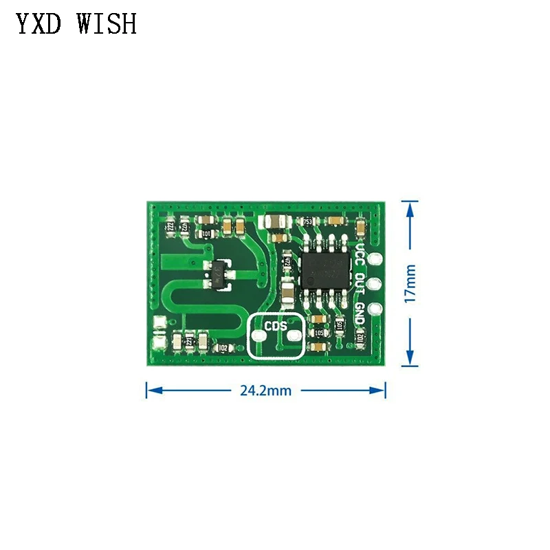 10pcs RCWL-0515 modulo sensore Radar a microonde modulo interruttore a induzione del corpo umano sensori intelligenti muslimb