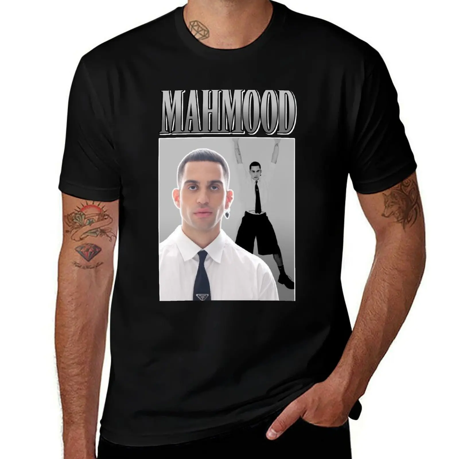 

T-Shirt shirts man 2022 cotton funny shirt Brividi Y2K White for man t Sanremo Italy cotton 2022 Eurovision t T-Shirt Mahmood