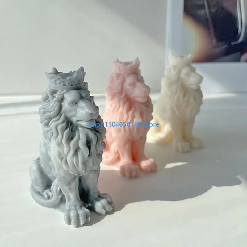 Making Mold Animal Lion-Shape Silicone Mold Halloween Party Making
