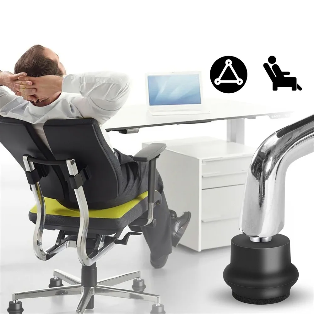 1pcs Anti Injury Floor Foot Mat Furniture Glides Chair Office Convert Swivel to Stationary Universal Hard Tile Floors