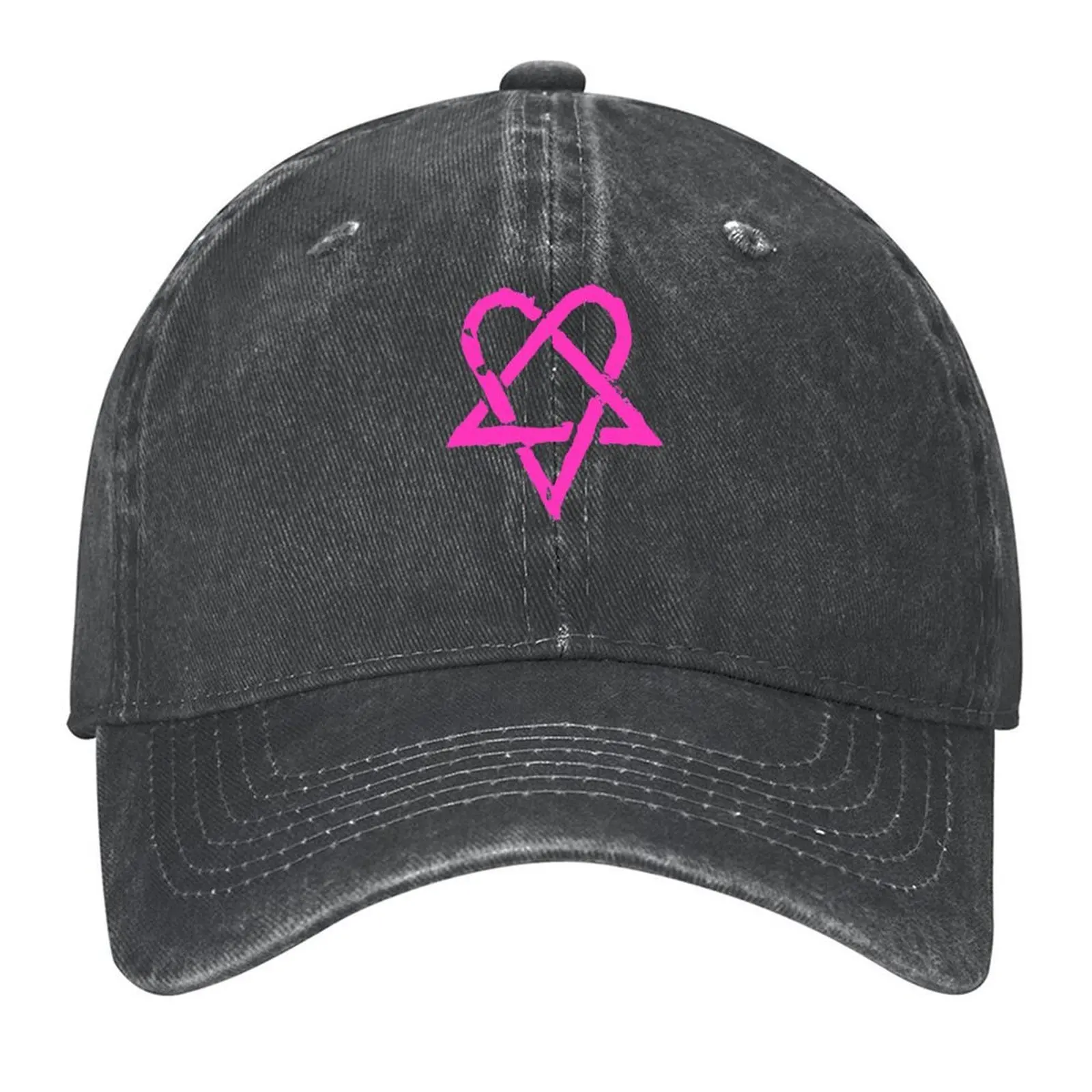 

Get Along With Everyone Country Music Love Metal For Fans Nice Heartagram Long Sleeve Baseball Cap Vintage Male hat Woman Men's