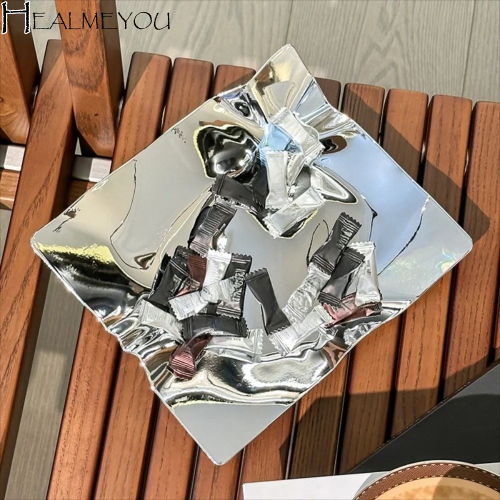 

Скандинавский поднос для хранения украшений нестандартной формы, креативный дизайн, высококачественная ABS-пластиковая фруктовница, компактные декоративные элементы, подставка для демонстрации ожерелий