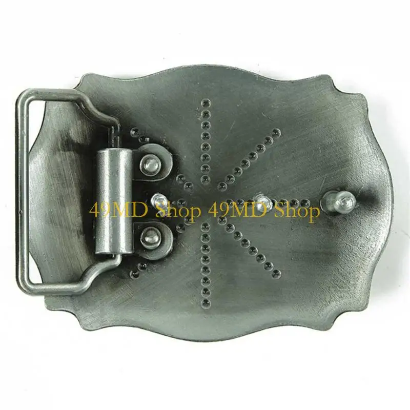 49MD 2pcs Fashionable Cow Head Belt Buckle Fashionable Go Shopping Unique