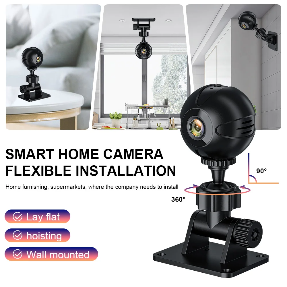 Mini WiFi Wireless IP Camera Mobile Monitor HD Night Vision Baby Remote Monitor Camera Security Infrared Bicycle Recorder 2025
