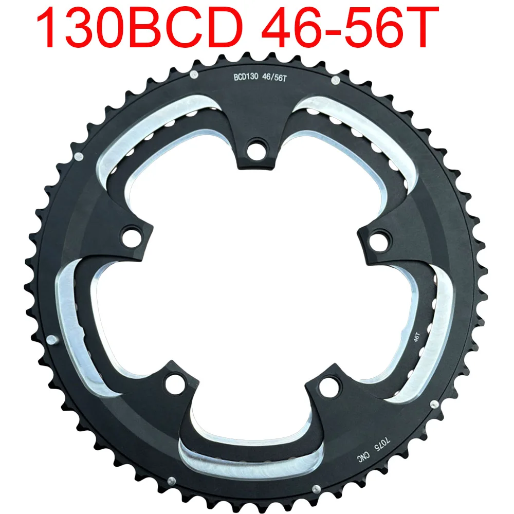 46T 56T Folding Bike Crankset Chainwheel 130BCD Road Bicycle Chainring 10 11 Speed Chain Ring Crown Sprocket Track Bike Part