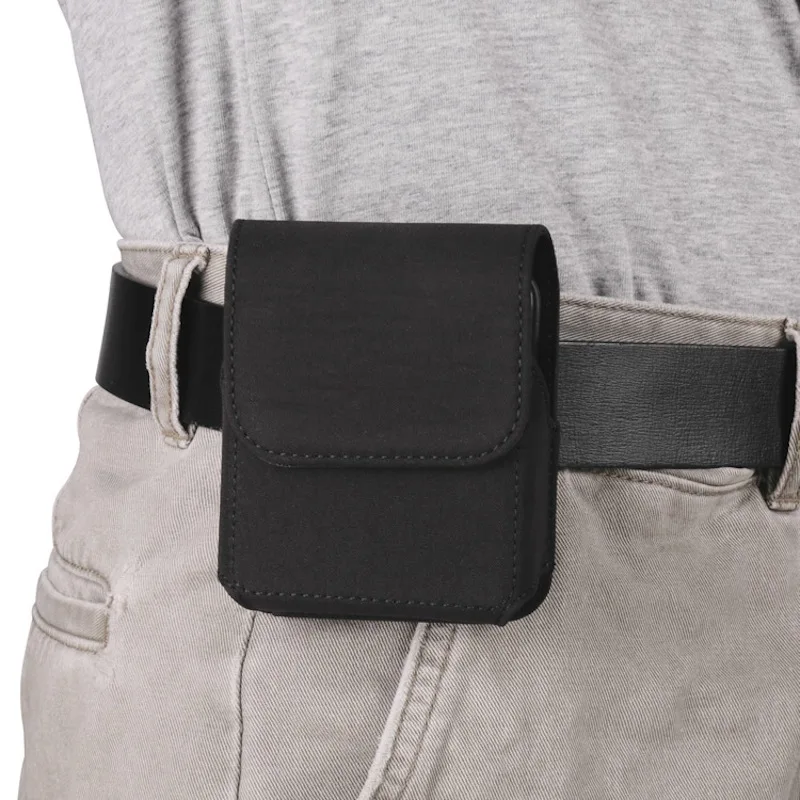 

Nylon Waterproof Belt Clip Case Men Waist Bag Holster Phone Pouch For Samsung Galaxy Z Flip,Motorola Razr 5G,Huawei P50 Pocket