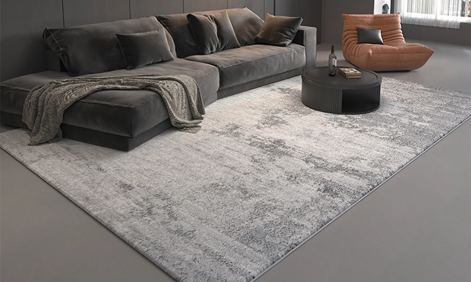 

Italian style, light luxury style, living room, carpet, sofa, coffee table, floor mat, modern simplicity