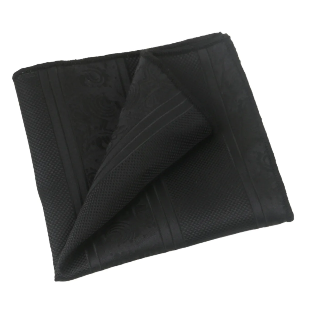 Toalla de bolsillo de 5 uds., Jacquard con patrón oscuro negro, bolsillo para traje de hombre, toalla cuadrada pequeña, accesorios para caballero, flor de anacardo a rayas