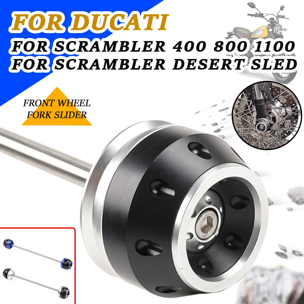 

For Ducati Scrambler800 Scrambler 800 400 1100 Scrambler Motorcycle Front Wheel Axle Fork Crash Slider Falling Protection Guard