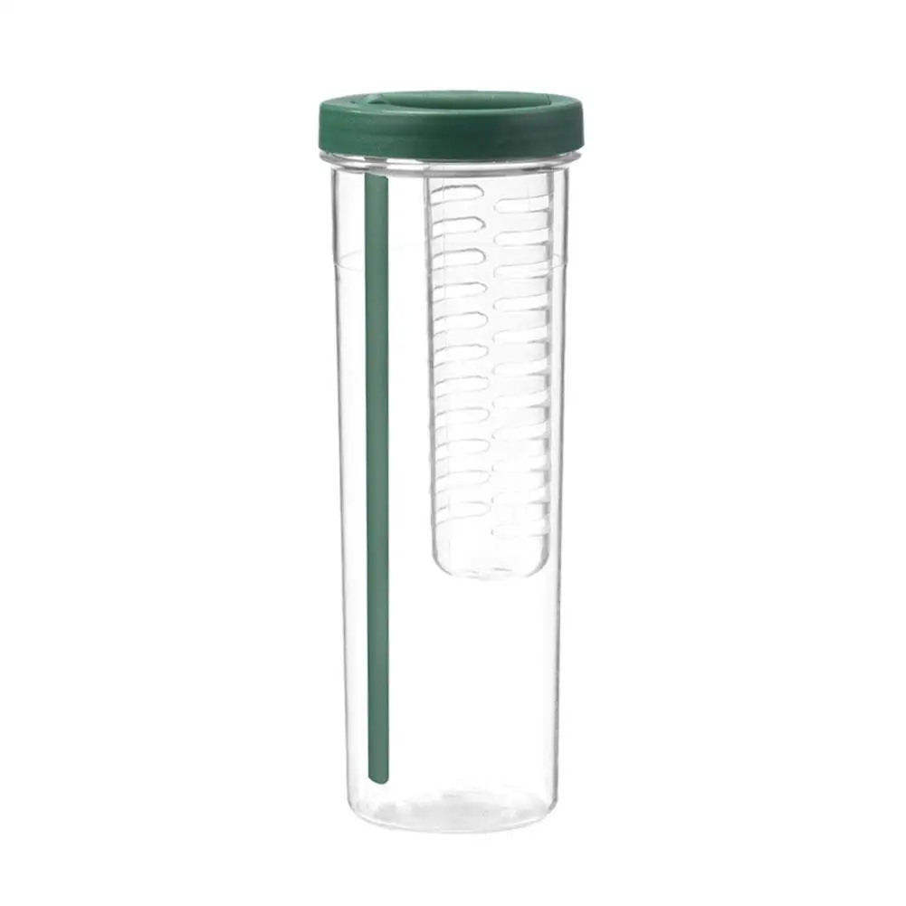 Taza de paja plegable transparente de gran capacidad para beber agua, botella bonita, vasos portátiles con filtro de limón y jugo, L7t5, 700ml