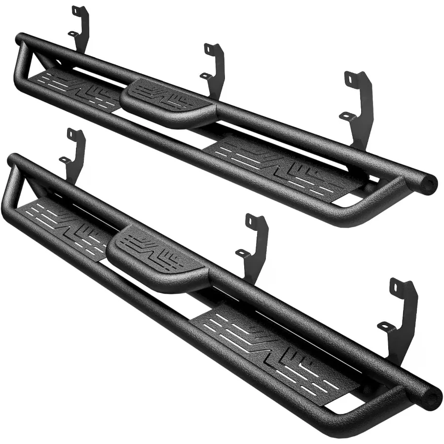 

6.5 Running Boards Drop Step Compatible with Chevy Silverado 2500HD 3500HD 20202025 Crew Cab Carbon Steel Side Steps Nerf Bars